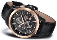 FIREFOX ADVENTURER Herrenuhr Chronograph FFS195-102b SCHWARZ/rosevergoldet