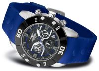 FIREFOX AUSSTELLER RUBBER THING Herrenuhr Edelstahl Chronograph FFS310-103 blau
