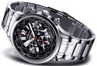FIREFOX AUSSTELLER Chronograph WORLDTIMER Herrenuhr FFS40-102 schwarz Miyota OS20