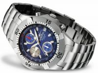 FIREFOX Herrenuhr ERASER Edelstahl Chronograph FFS16-103 blau 10 ATM