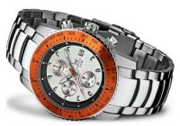 FIREFOX Stahl Chronograph FFS18-107 Blatt silber/orange